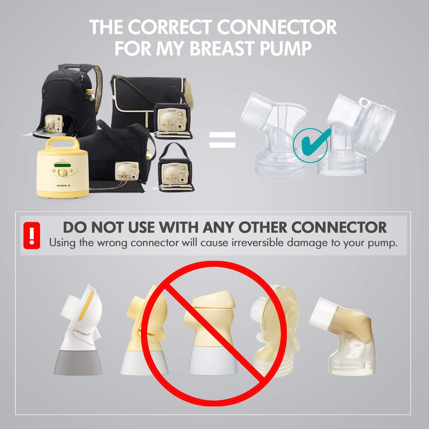 Medela Symphony Plus card and cord protector guarding cables for safe pumping.