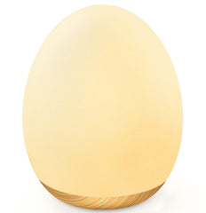 MediAcous egg night light color cycle for bedtime ambience.