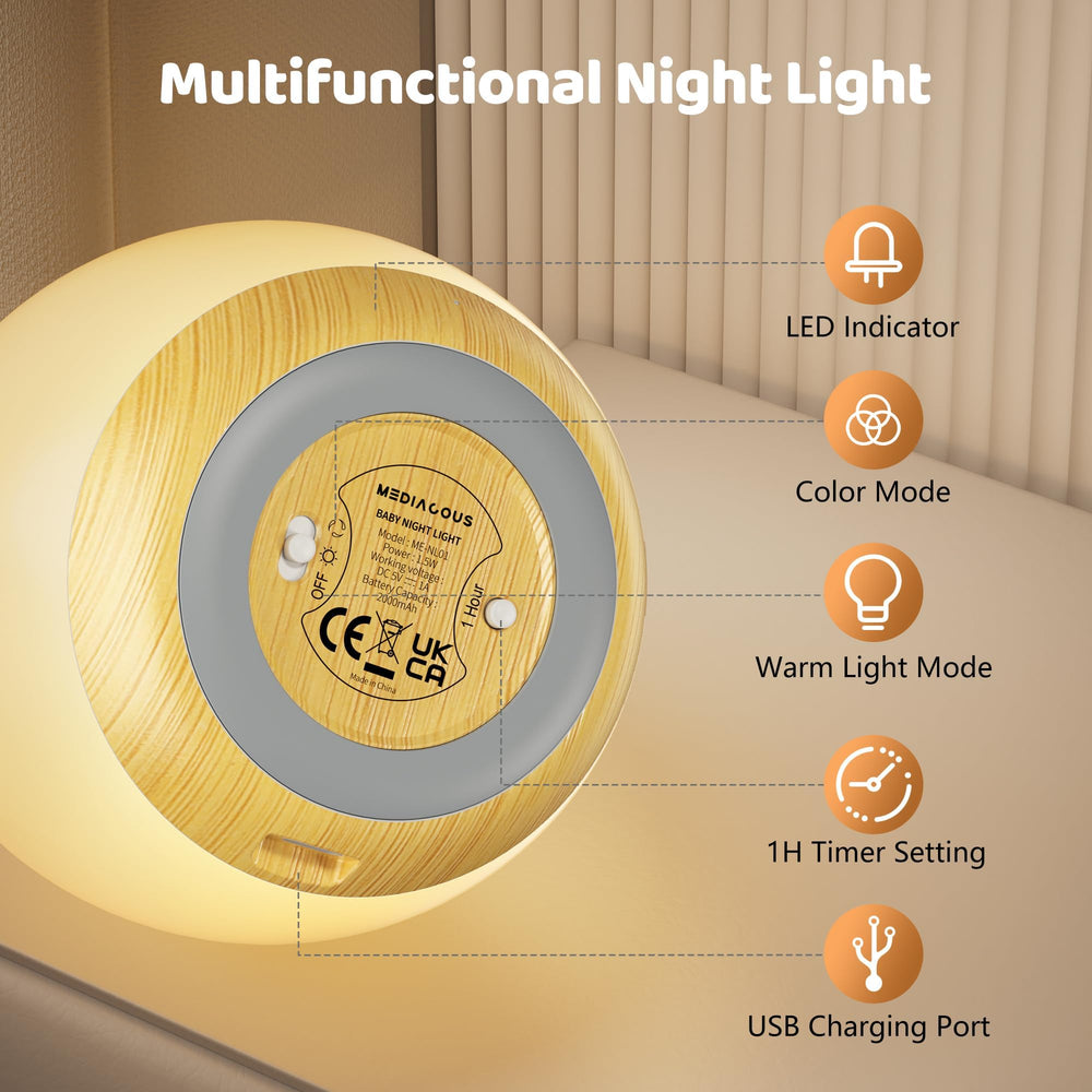 MediAcous anti-blue LED safe lighting for babies and kids.