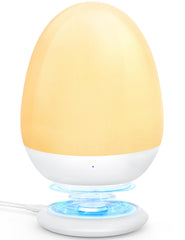 MediAcous night light in a baby room creating a soft ambient glow.