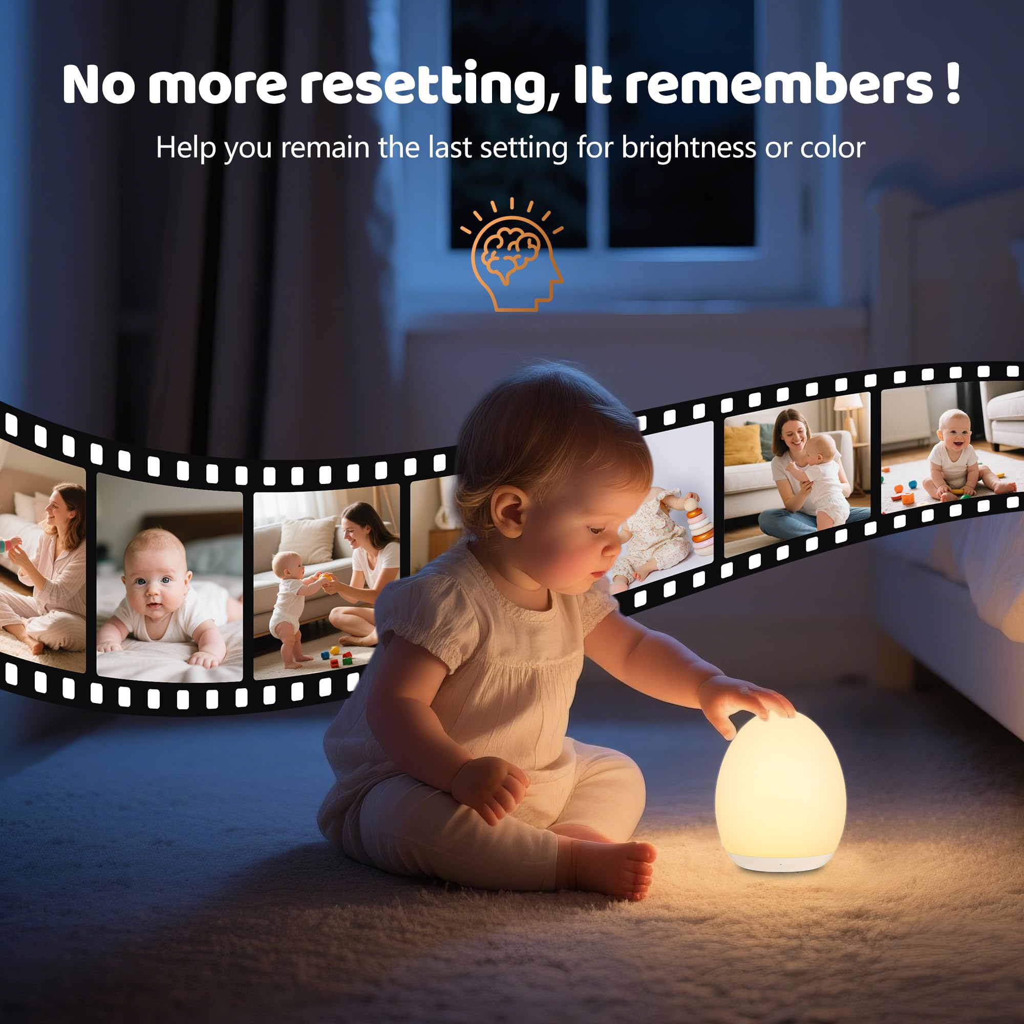 MediAcous egg light pairs with bedtime stories and late-night feeds