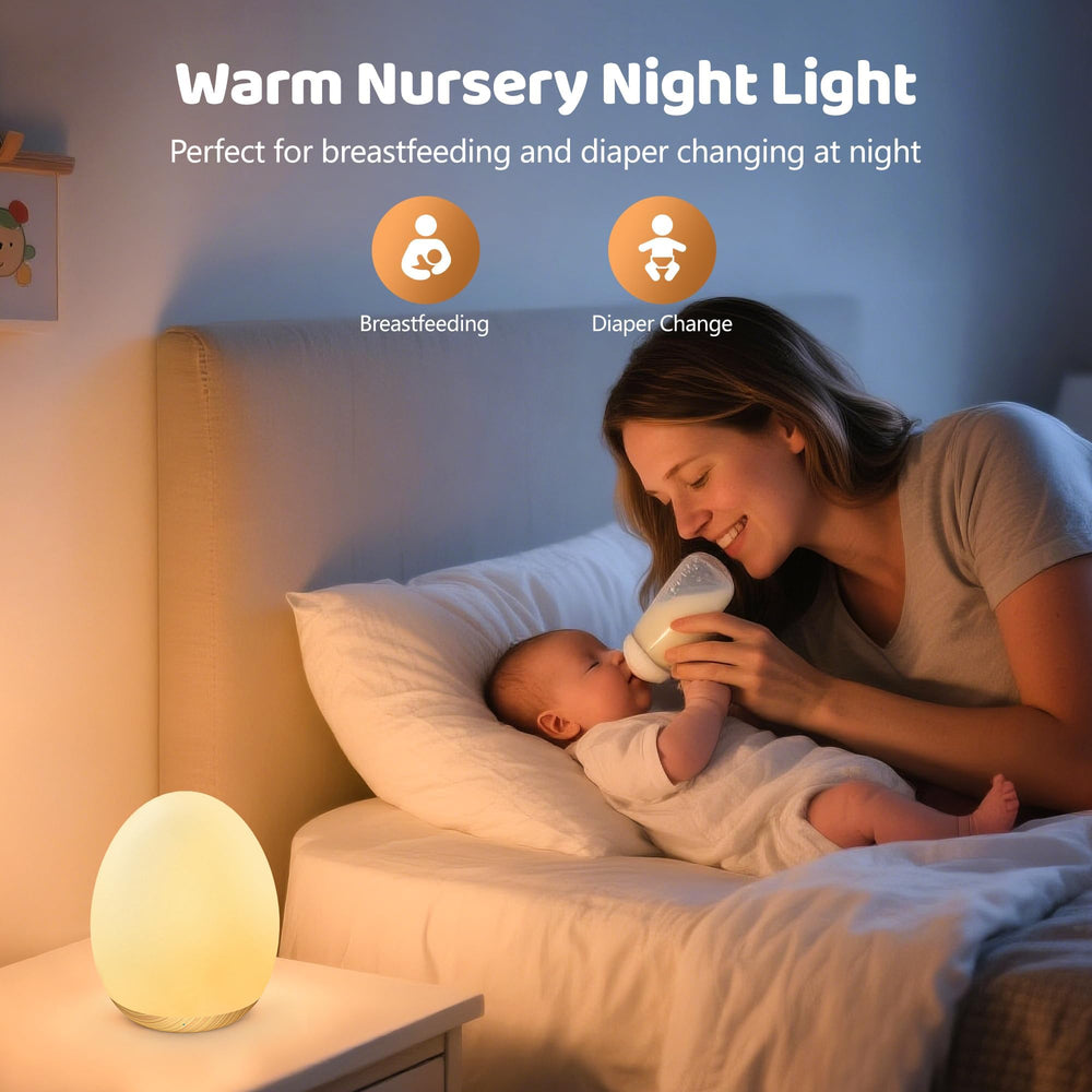 MediAcous night light rechargeable battery for long nights.