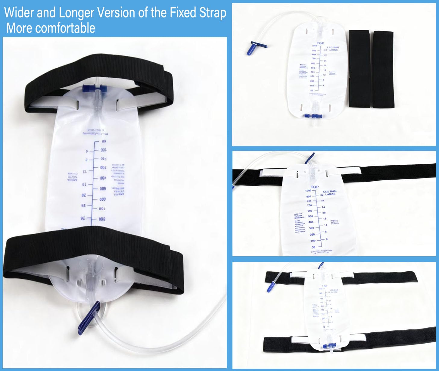Widened adjustable leg strap ensures secure fit without restricting movement