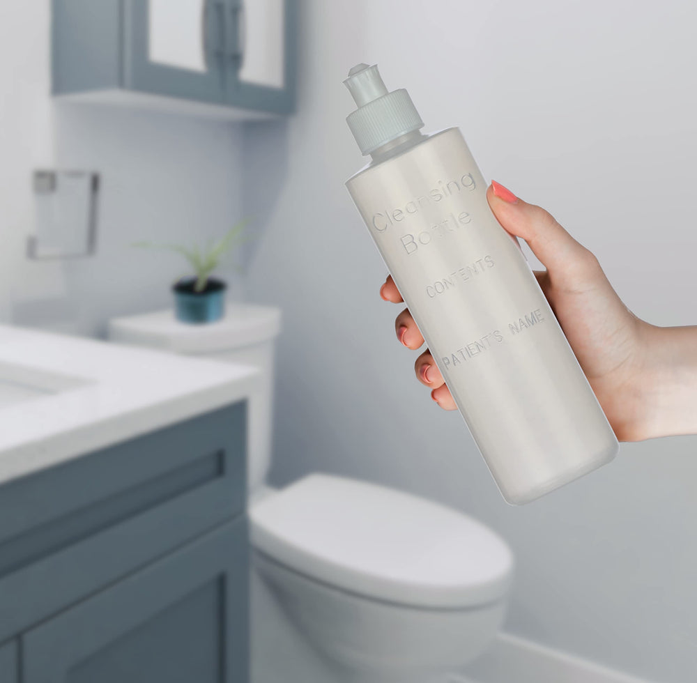 Splash-free spritz helps clean comfortably without mess.