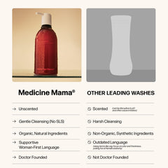 Product packaging shows a six-pack box highlighting hormone-free, cruelty-free formulation.