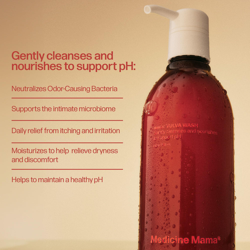 A pump-top bottle shown for convenient daily cleansing.