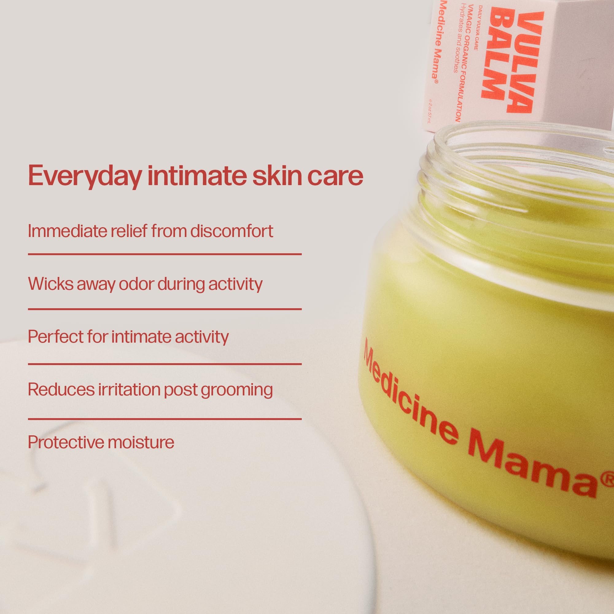Honey and propolis blend in VMAGIC supports delicate vulvar skin.