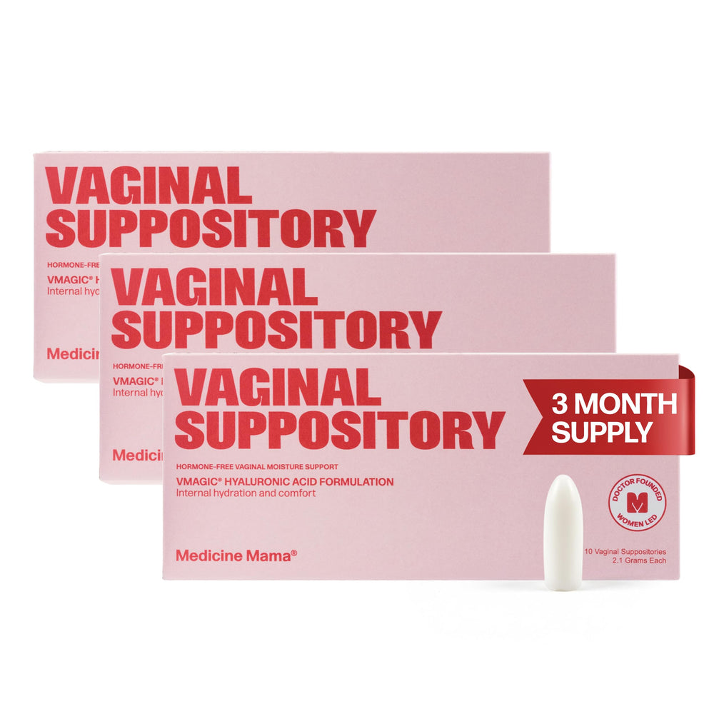 VMAGIC three-pack packaging from Medicine Mama's Apothecary for moisture support