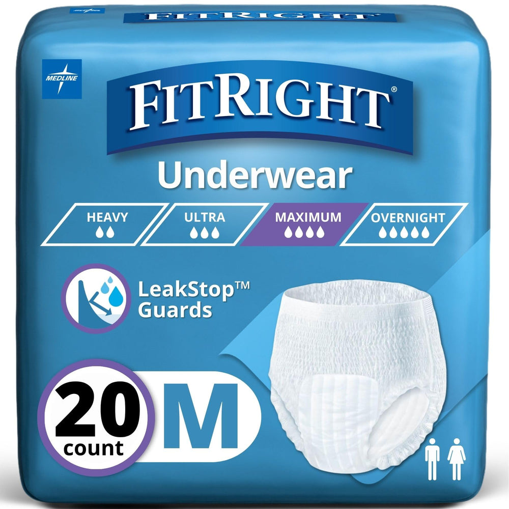 Medline FitRight pack shot shows discreet daily wear with a comfortable silhouette.
