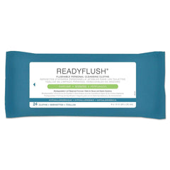 Medline ReadyFlush biodegradable wipes pack for on-the-go cleansing and easy disposal.