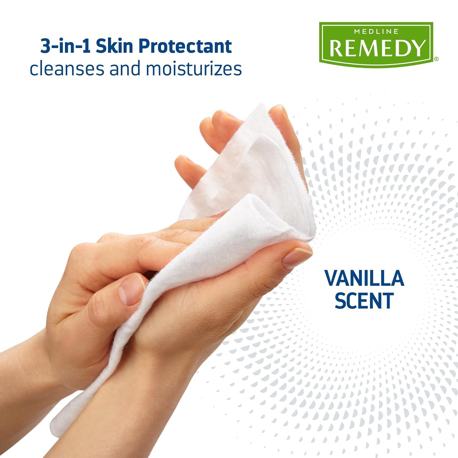 Medline Remedy Clinical cloths as a convenient bath or shower alternative.