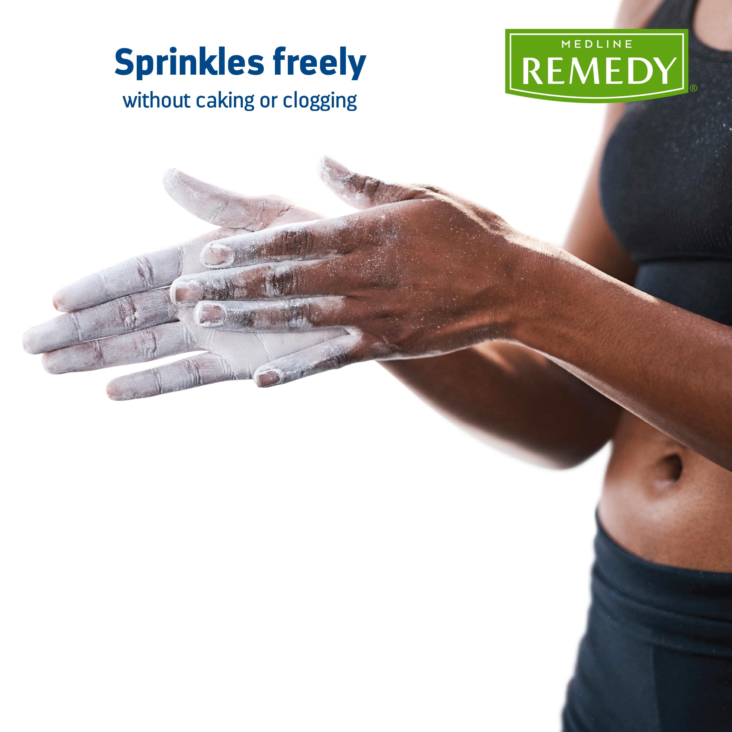 Medline Remedy Essentials Reduces friction in feet and skin folds for comfort.