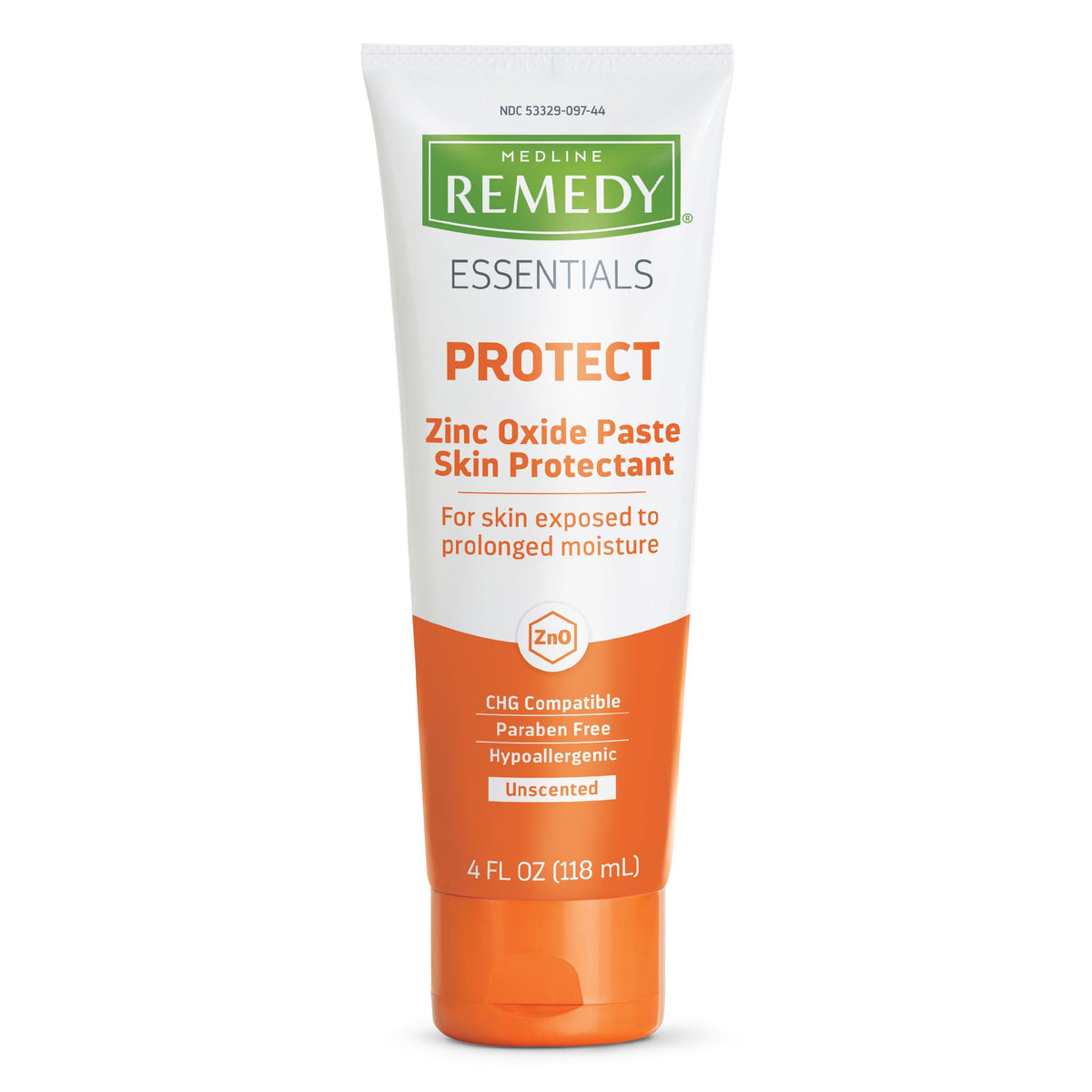 Medline Remedy Essentials zinc oxide paste tube front for barrier protection on irritated skin