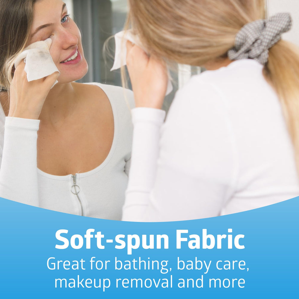 Medline Ultrasoft wipes show water-activated cleansing with no residue
