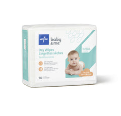 Medline Ultrasoft dry cleansing cloths, fragrance-free, 10x13 inches, gentle cleansing for sensitive skin.