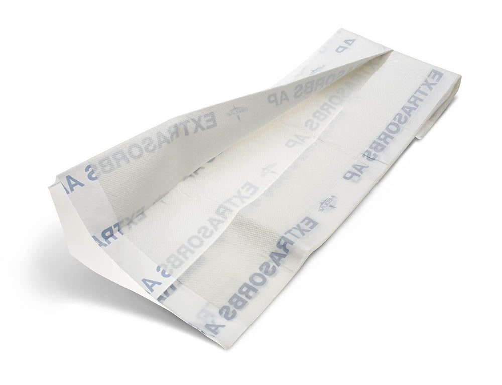 Medline Ultrasorbs bed pad showing absorbent core for moisture control and patient comfort.