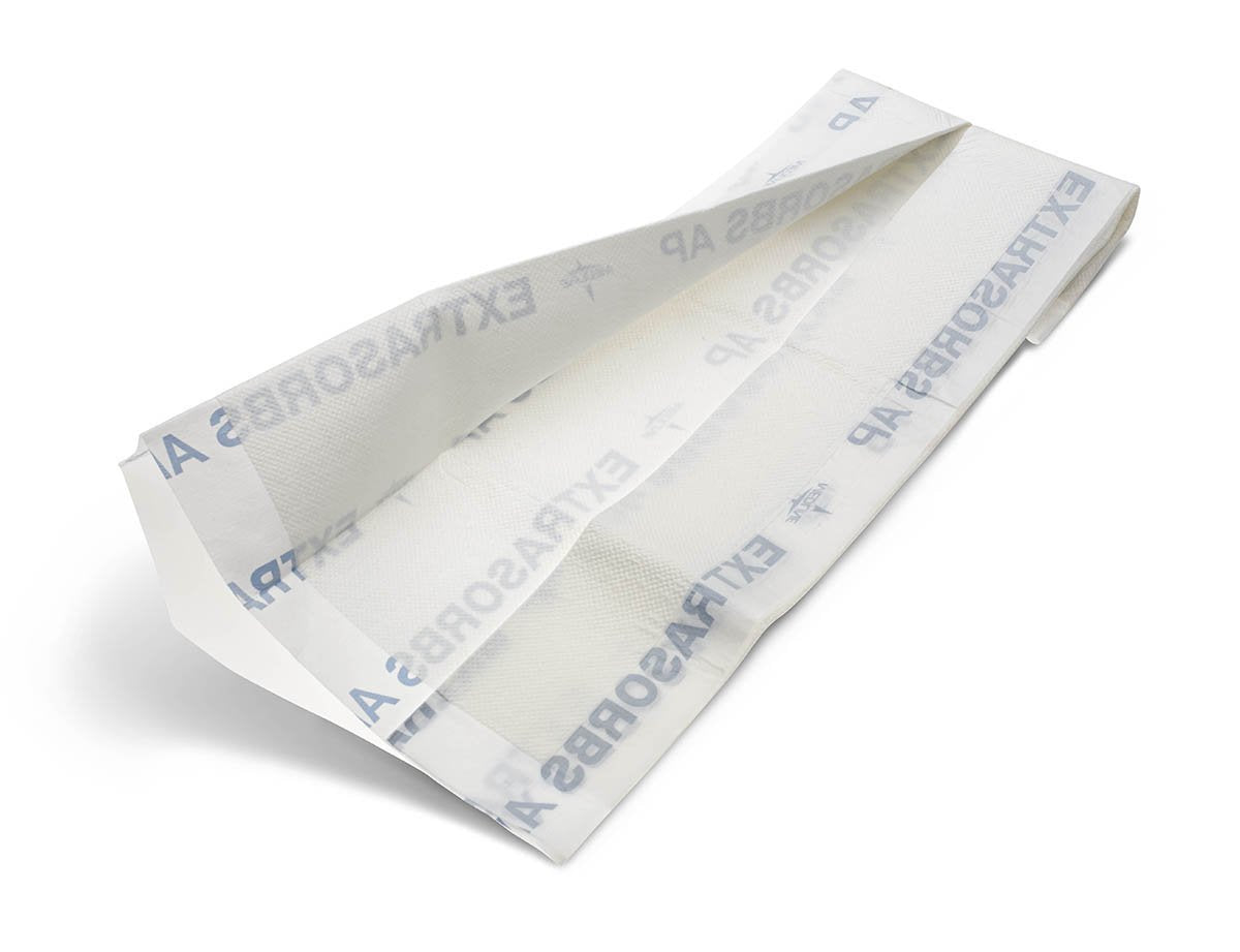 Medline Ultrasorbs bed pad showing absorbent core for moisture control and patient comfort.