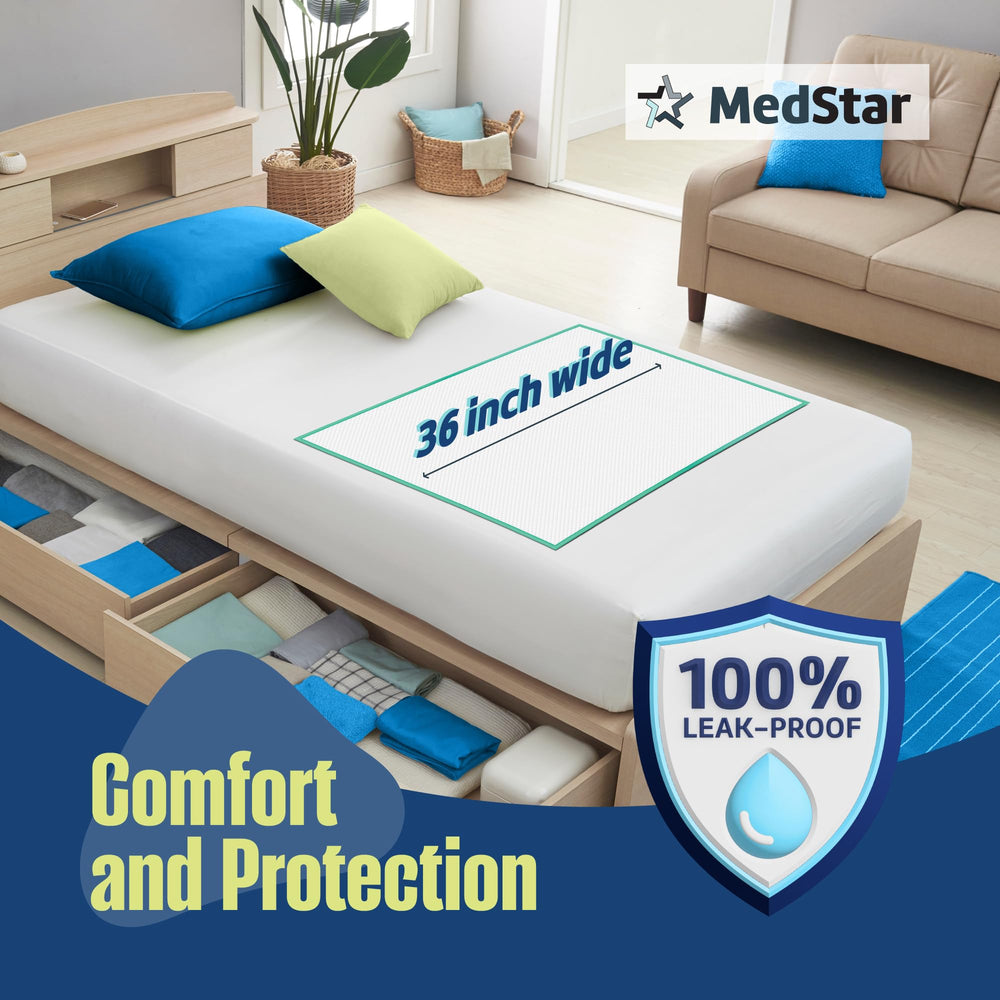 MedStar underpads have a soft quilted top for comfortable use