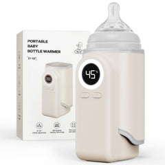 Meehuan portable bottle warmer showing compact travel design for easy feeding on the go