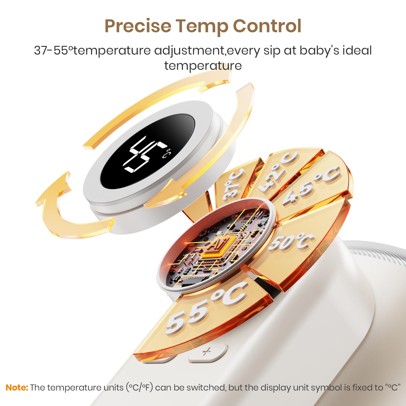 Meehuan travel-friendly design fits in car cup holders and bags