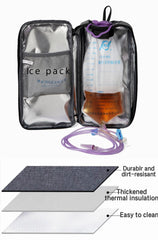 Meesyn insulated bag with ice pack compartment keeps nutrients cool