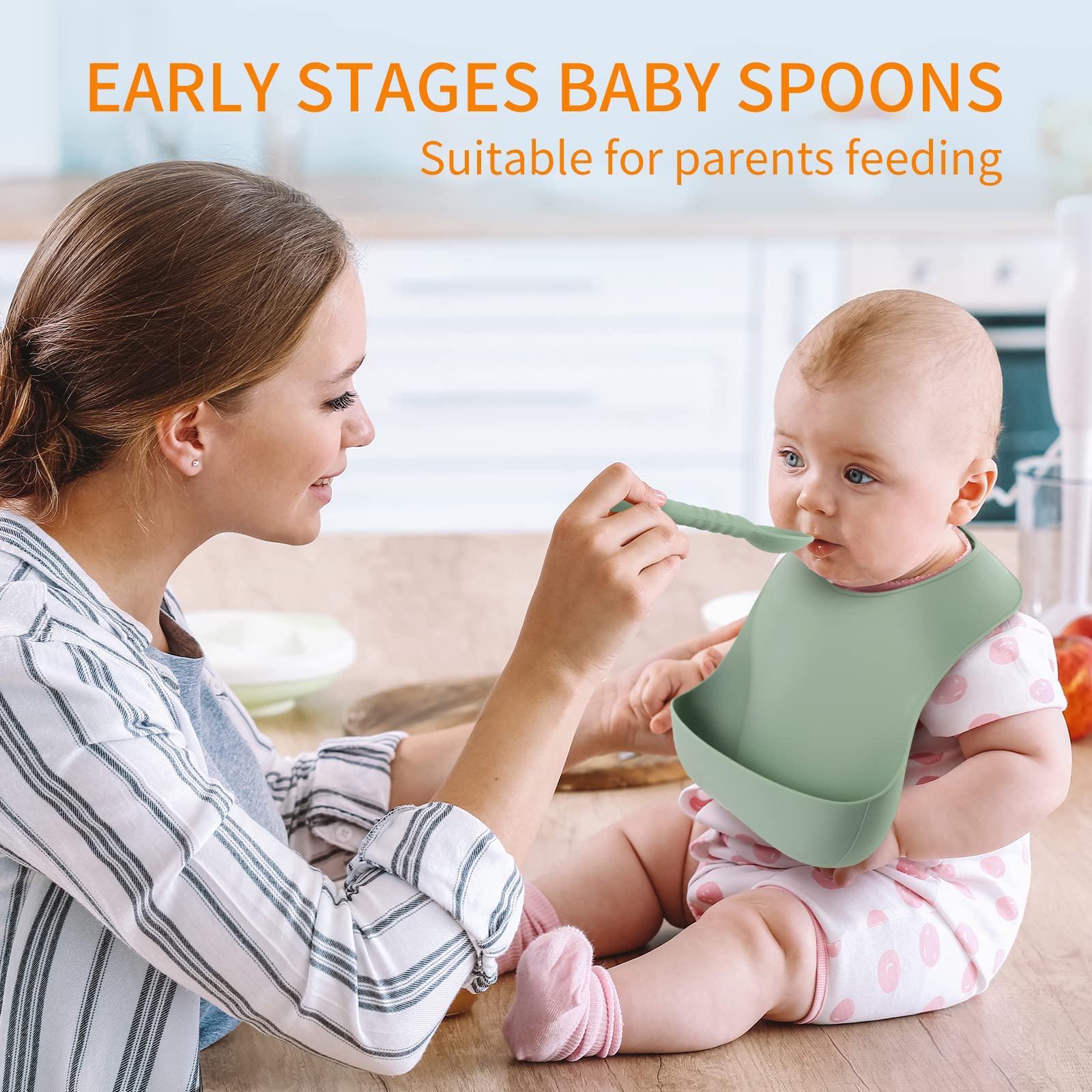 Bright ME.FAN colors engage babies and make feeding time fun.