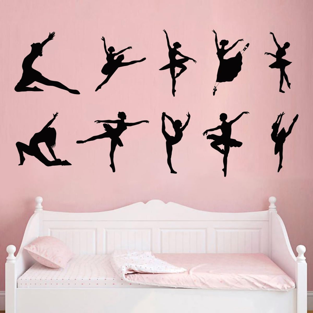 MEFOSS dance girls decals inspire creativity and a calm mood in any space.