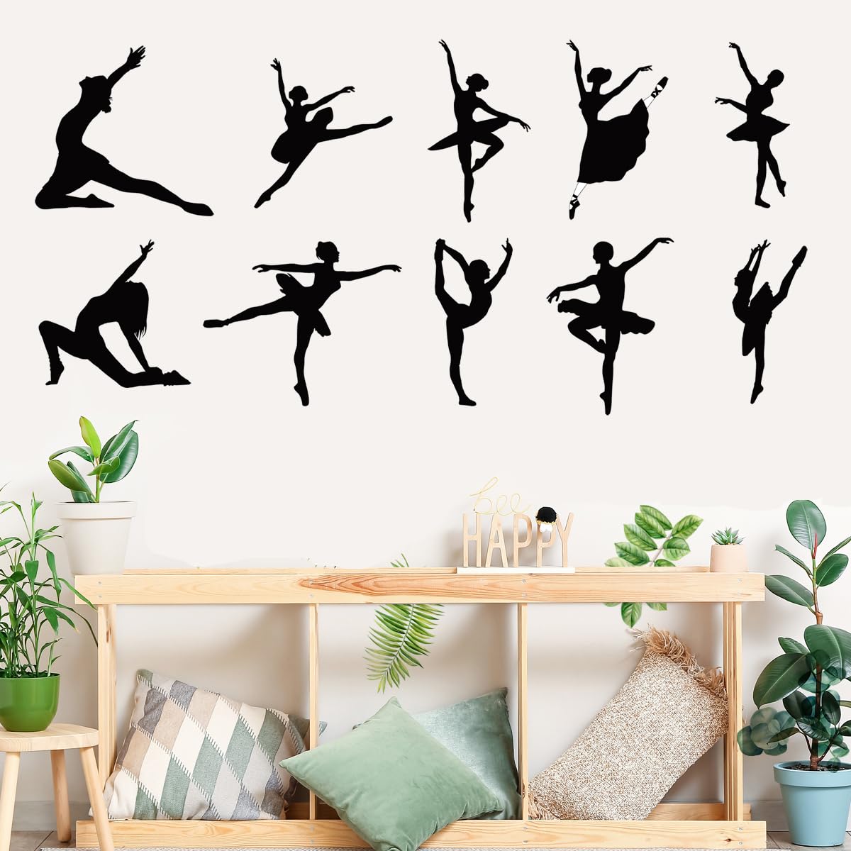 MEFOSS wall decals are versatile on glass, tile, wood, and more.