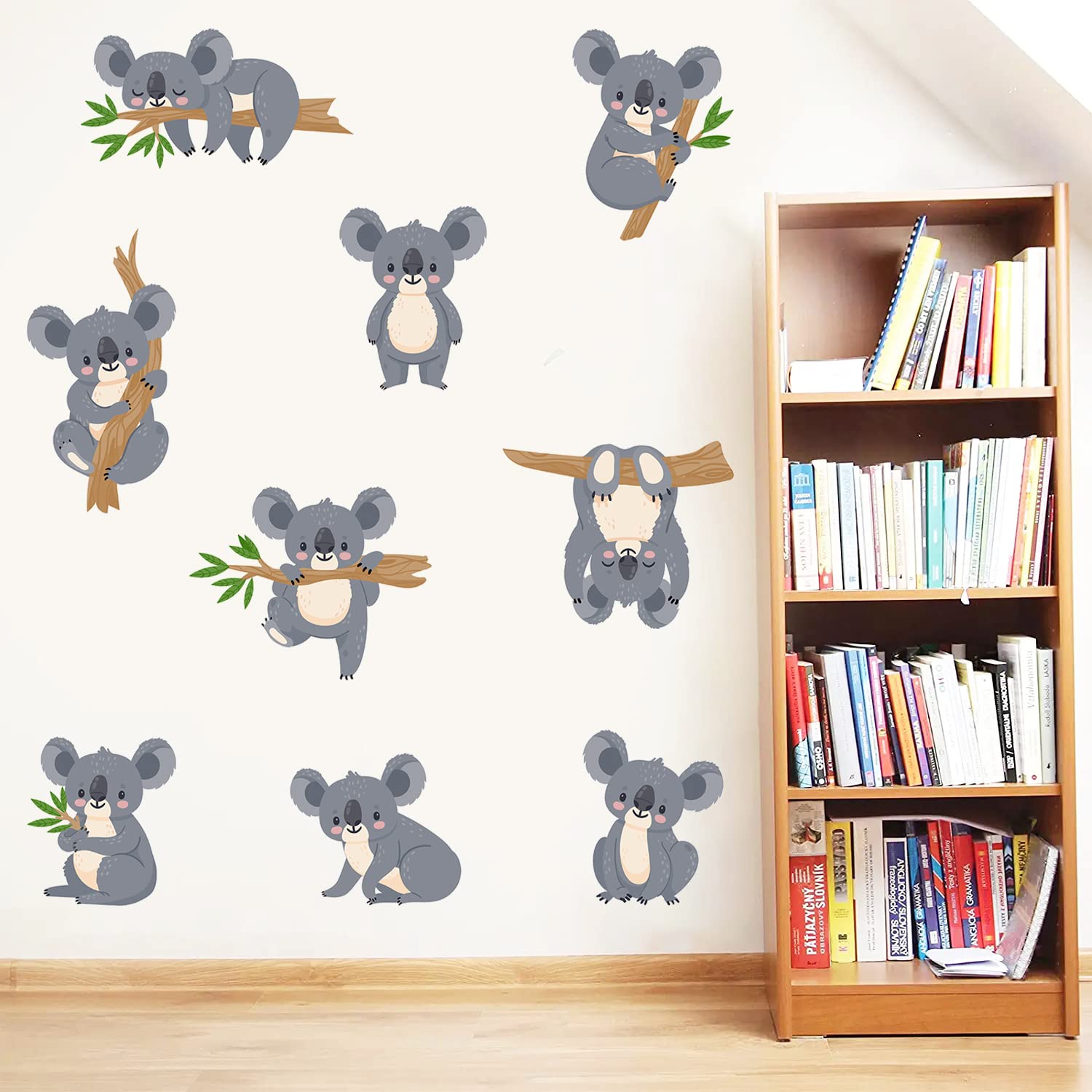 MEFOSS vinyl wall decals are removable without residue for flexible redecoration.