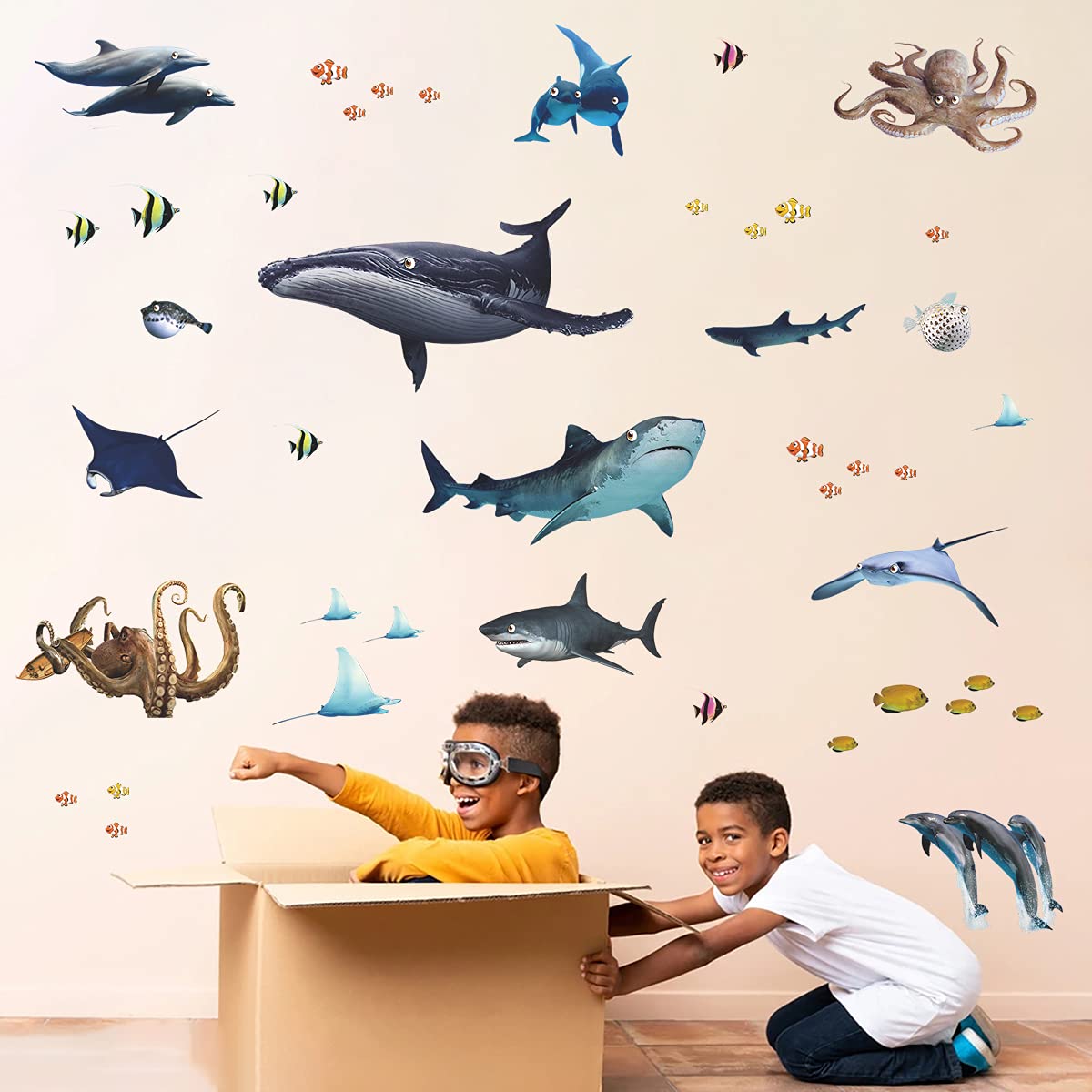 MEFOSS starfish sticker accents living rooms with marine charm