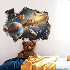 MEFOSS outer space wall stickers with stars and galaxies for vibrant ceilings.