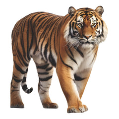MEFOSS tiger wall decal in bedroom decor creates a warm, inviting backdrop.