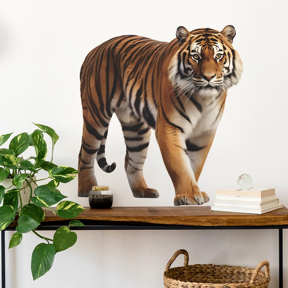 MEFOSS tiger wall decal sheet 16x24 inches ready to install.