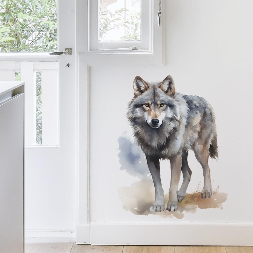 MEFOSS wolf wall decal two-sheet set sparks DIY creativity