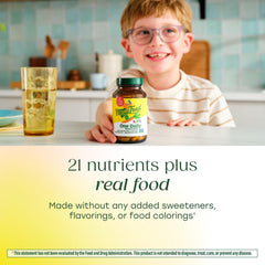 MegaFood label highlights zinc and vitamins C, B and D for daily nutrition