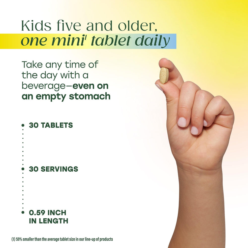 Easy-to-store MegaFood Kids One Daily Multivitamin packaging