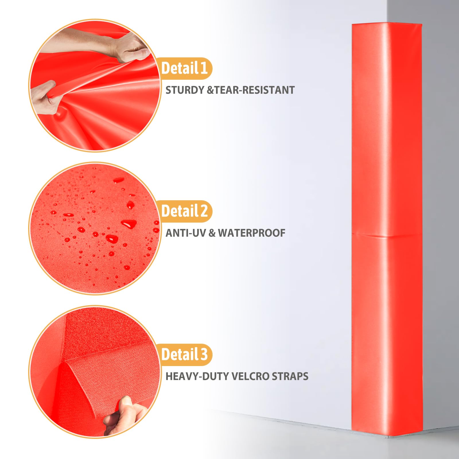 MegaGreen heavy-duty corner pad with adhesive installation for a secure mount.