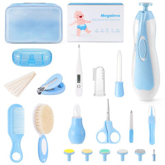 Megainvo baby grooming kit contents for newborn care at home.