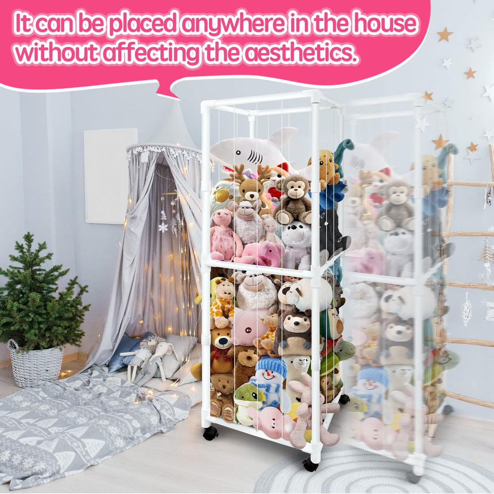 Megapuxin nursery playroom display ideal for corners and toy organization