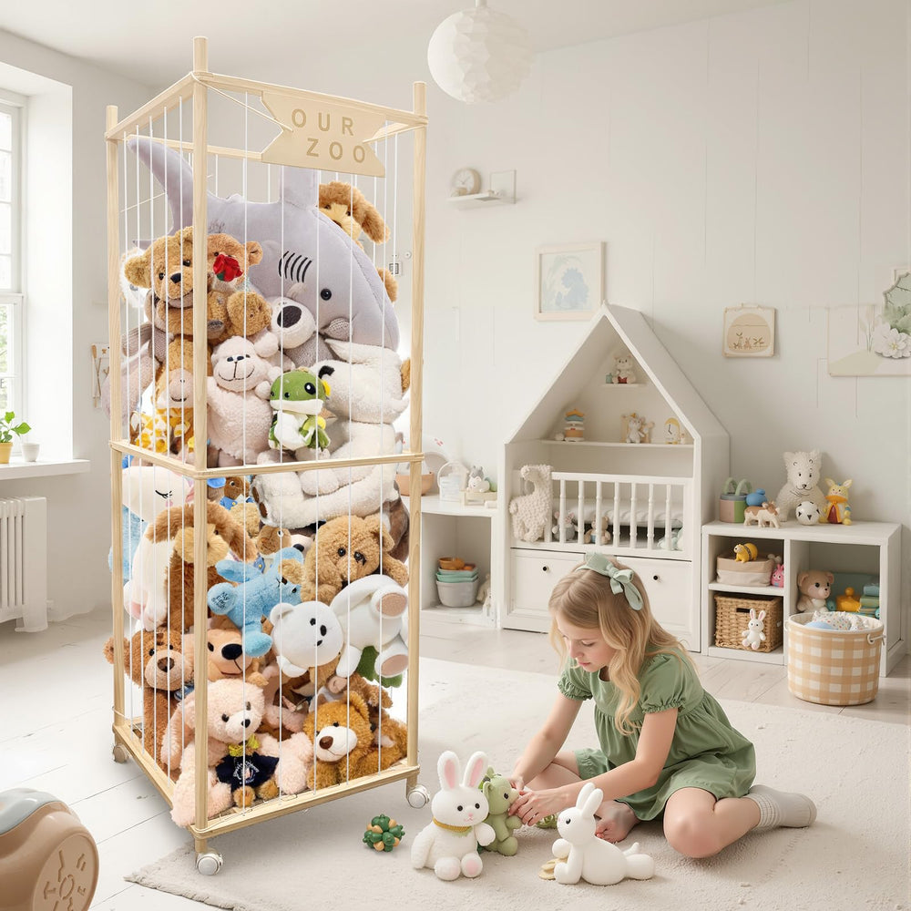 Megapuxin nursery playroom storage keeps toys tidy and accessible.