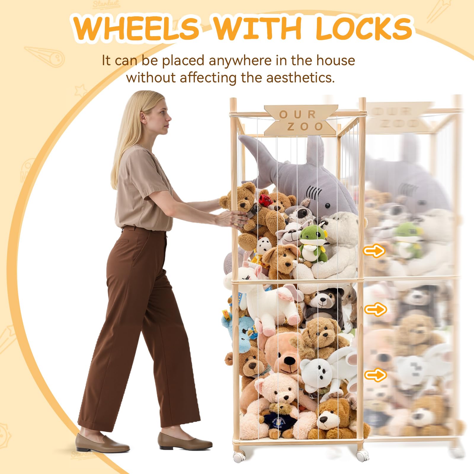Megapuxin storage uses strong rope and bungee cords for long-lasting use.