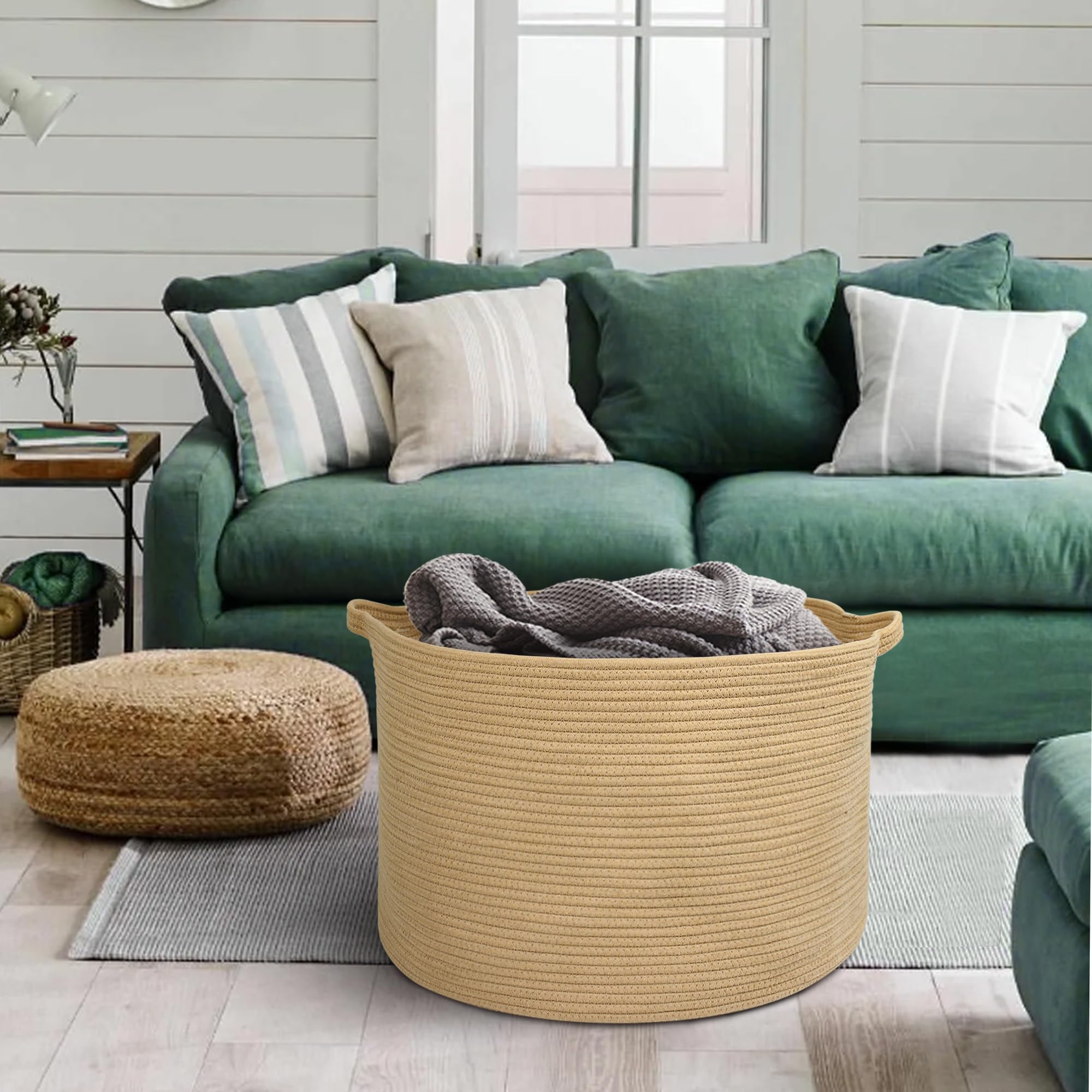 MEGASKET basket with handles is portable and easy to move
