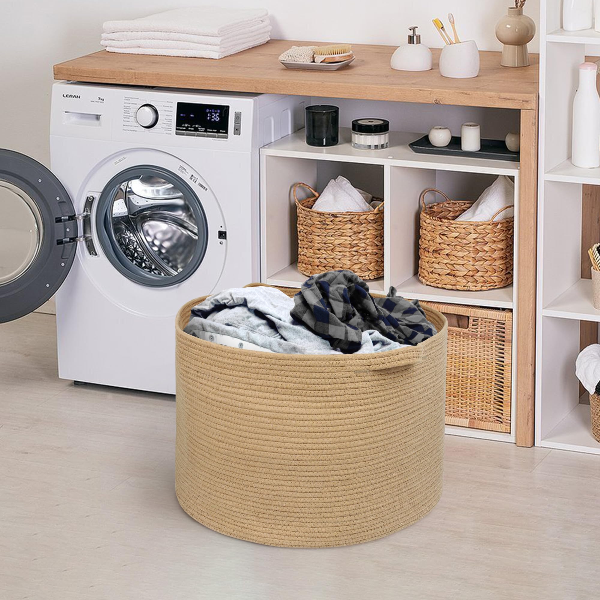 MEGASKET bedroom storage bin adds texture and organization