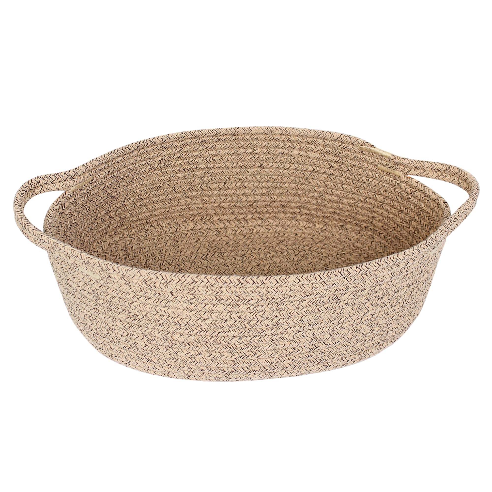 MEGASKET brown variegated basket for gifting and storage.