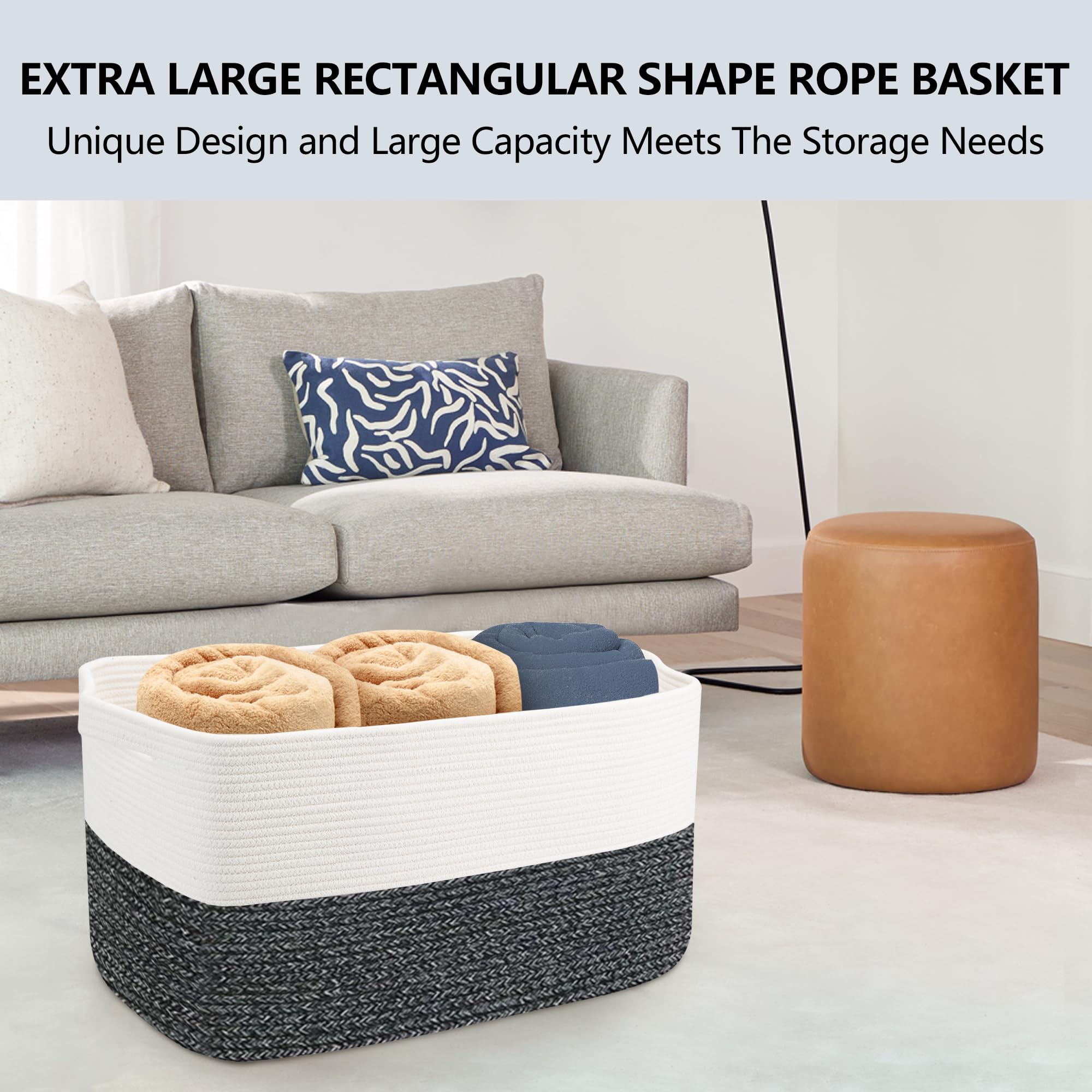 MEGASKET floor-friendly bin simplifies tidy-up after play sessions.