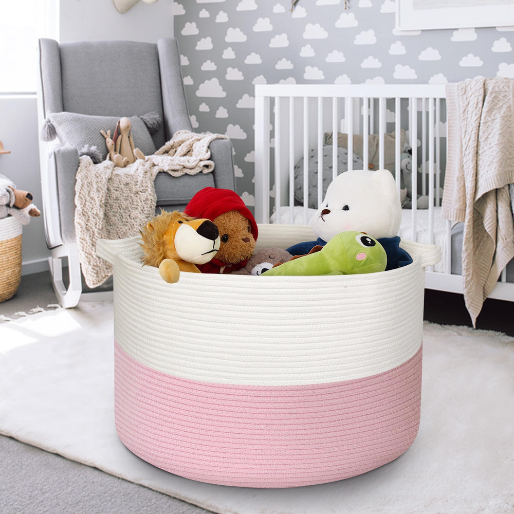 MEGASKET foldable rope basket is washable and travel ready