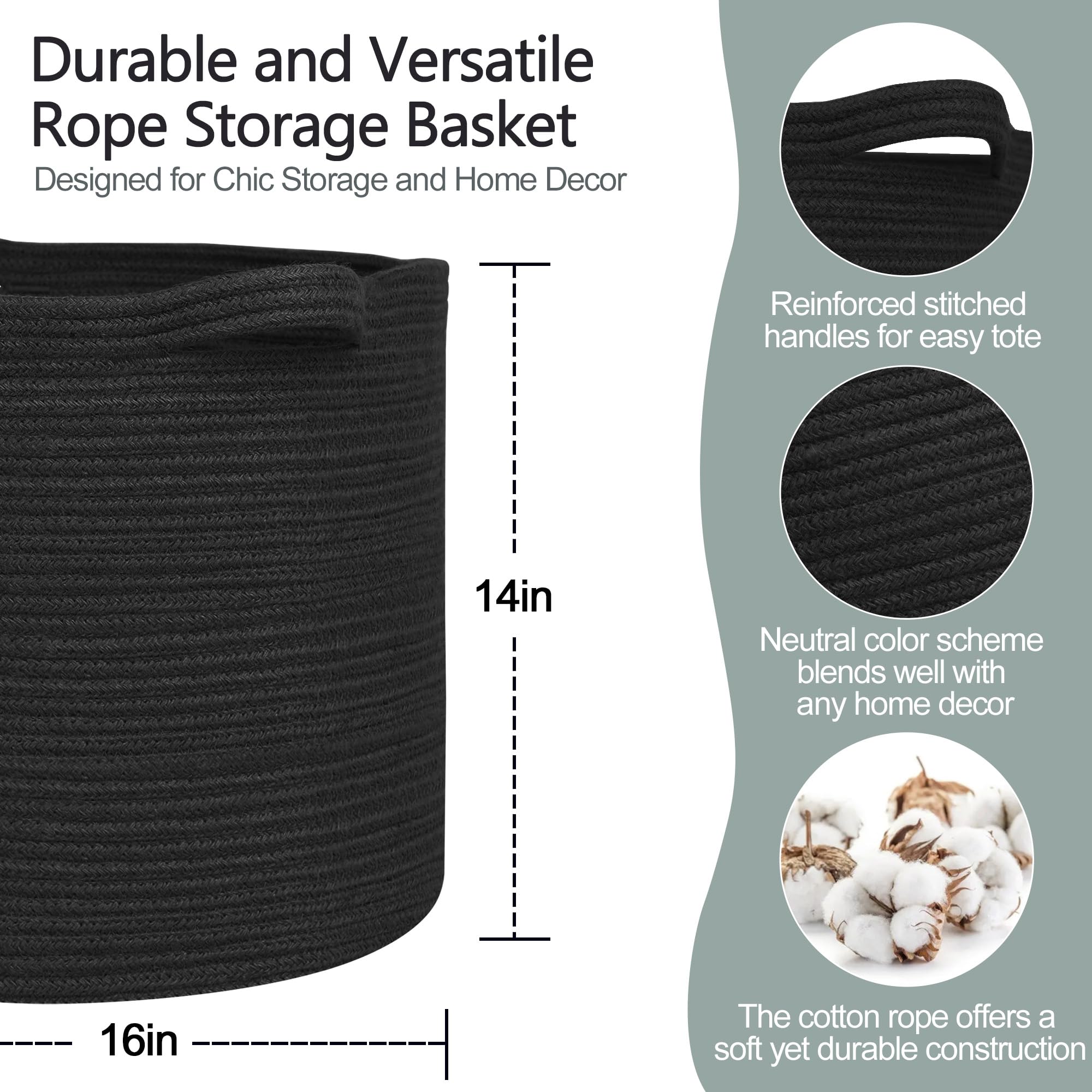 MEGASKET large black basket living room setup demonstrates versatile organization.