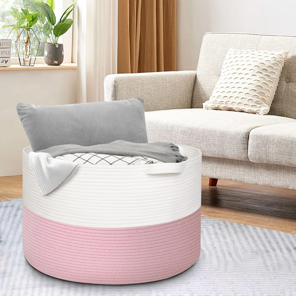 MEGASKET large toy bin with reinforced handles for easy transport