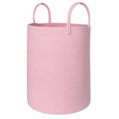 MEGASKET pink laundry basket with wide opening for quick access