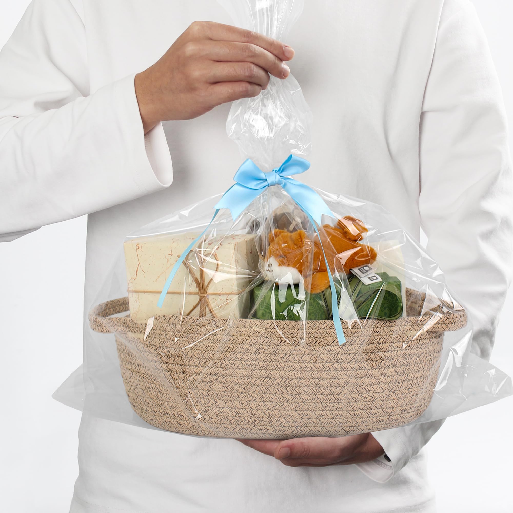 MEGASKET soft-texture gift basket doubles as decor.